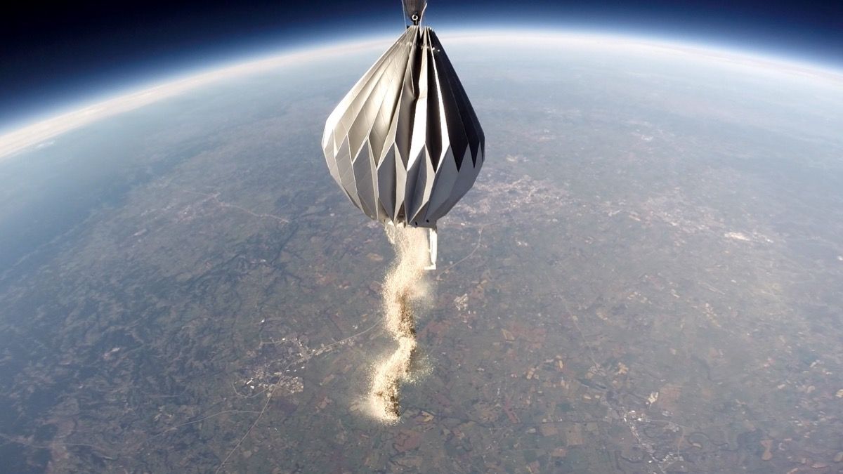 U.S. company Mesoloft can launch cremation ashes via balloon to the edge of space and release them into the atmosphere.